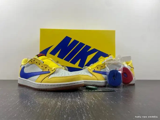Cheap Husky OG Low Travis Canary 1 DZ4137-700 Air Jordan x Scott 0429